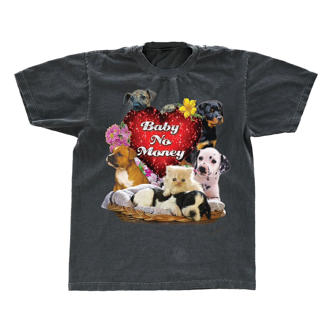 Vintage Black Puppy Tee