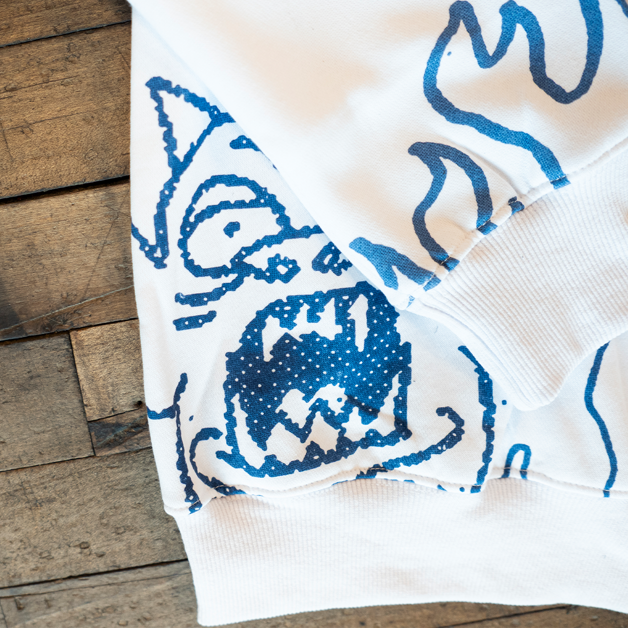 White Dino Crewneck